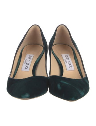 Jimmy Choo Velvet Pumps