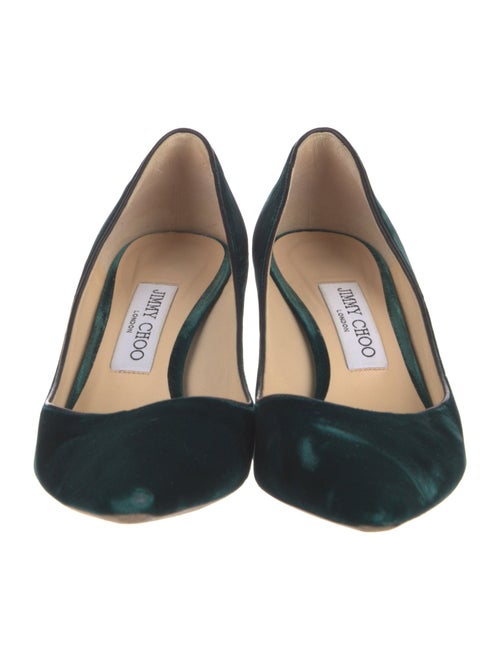 Jimmy Choo Velvet Pumps