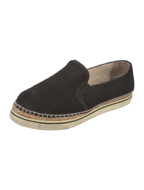 Jimmy Choo Suede Whipstitch Trim Espadrille Sneakers