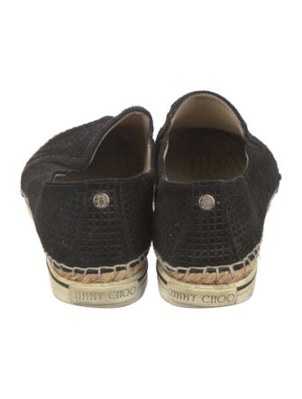 Jimmy Choo Suede Whipstitch Trim Espadrille Sneakers