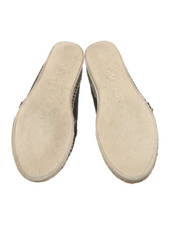Jimmy Choo Suede Whipstitch Trim Espadrille Sneakers