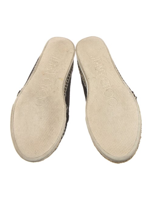 Jimmy Choo Suede Whipstitch Trim Espadrille Sneakers