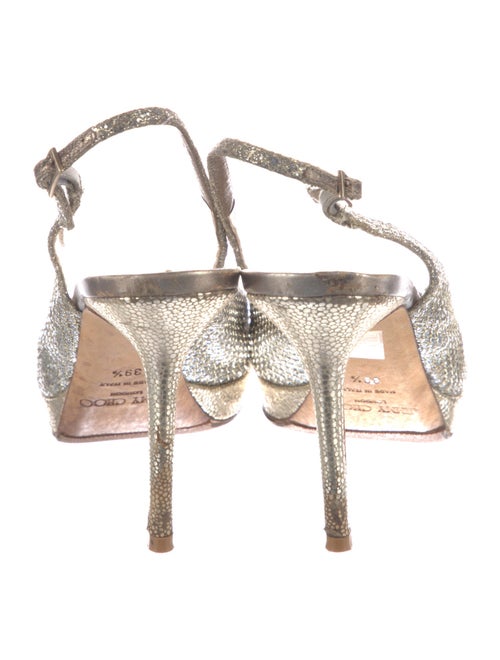 Jimmy Choo Glitter Slingback Sandals