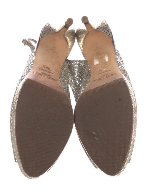 Jimmy Choo Glitter Slingback Sandals