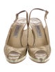 Jimmy Choo Glitter Glitter Accents Slingback Sandals