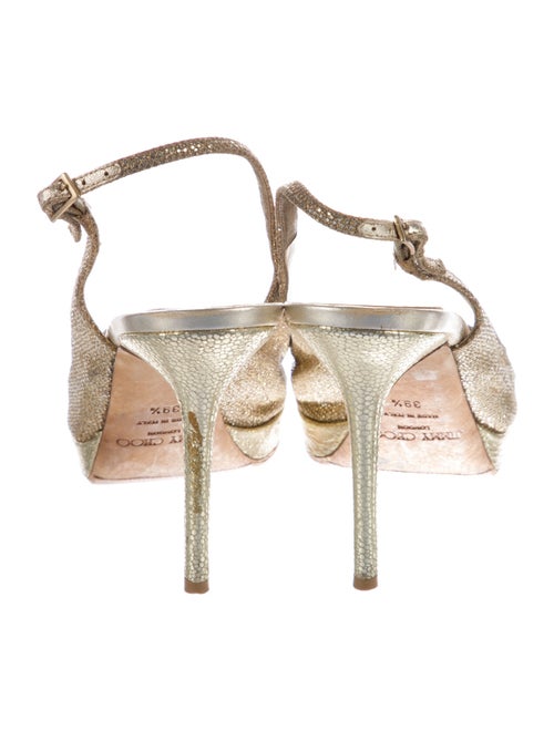 Jimmy Choo Glitter Glitter Accents Slingback Sandals