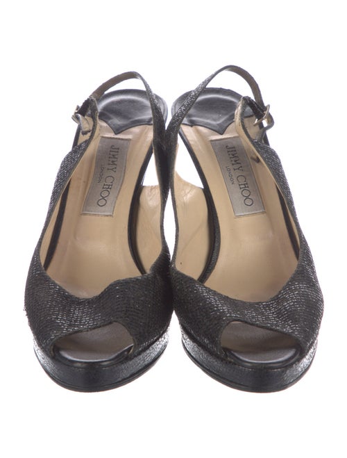 Jimmy Choo Glitter Slingback Sandals