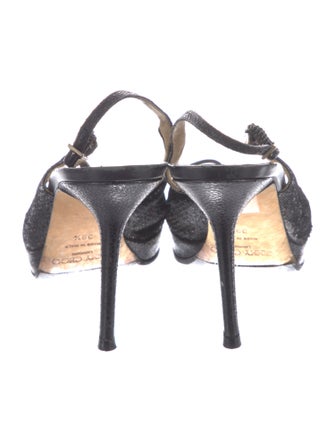 Jimmy Choo Glitter Slingback Sandals