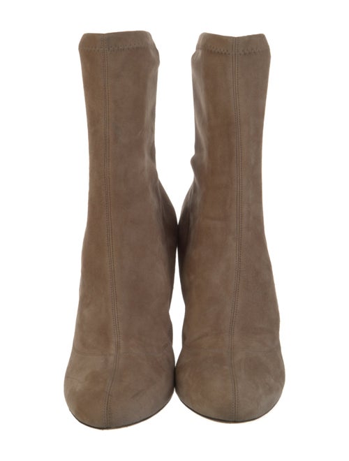 Jimmy Choo Suede Crystal Embellishments Sock Boots