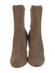 Jimmy Choo Suede Crystal Embellishments Sock Boots