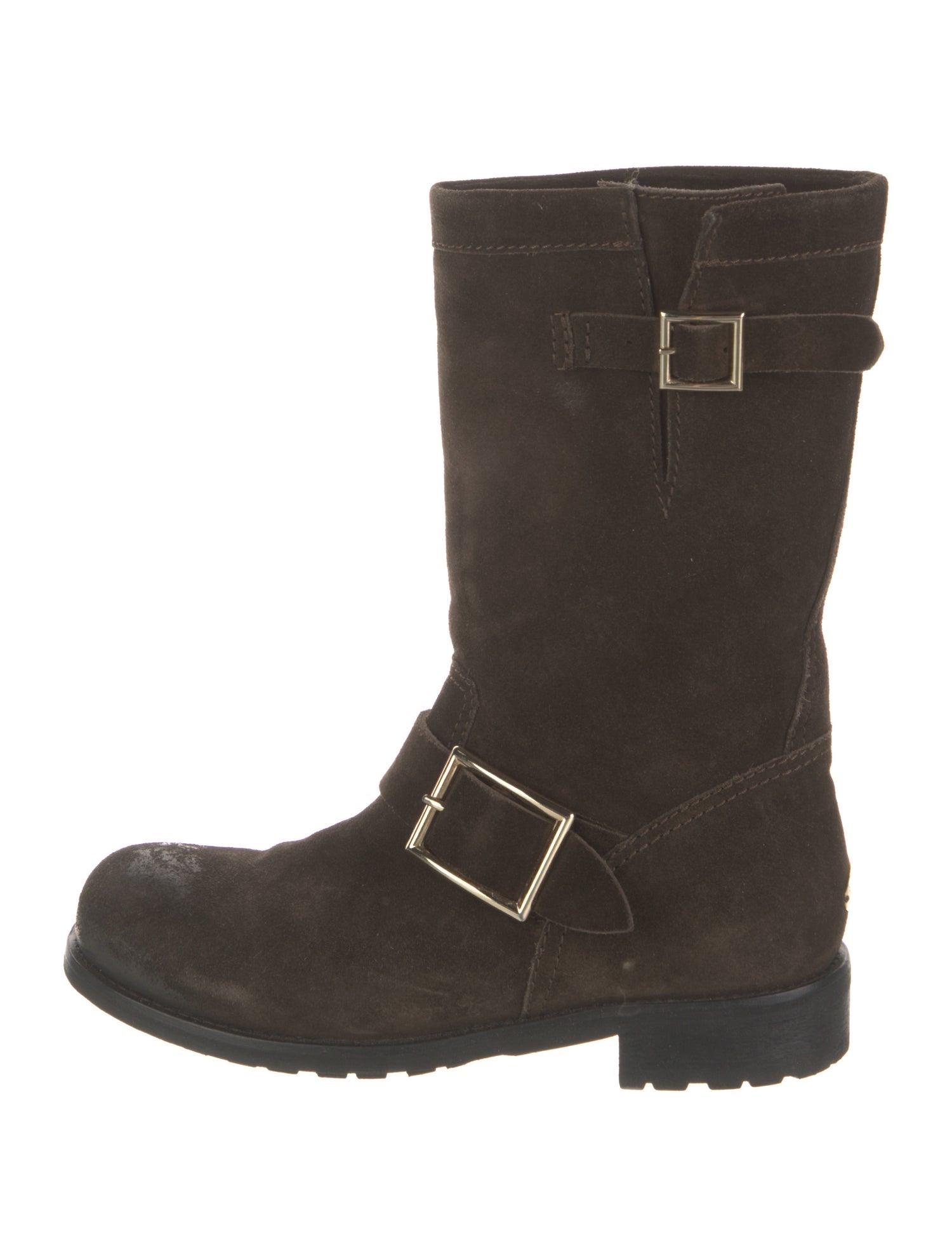 Jimmy Choo Suede Moto Boots