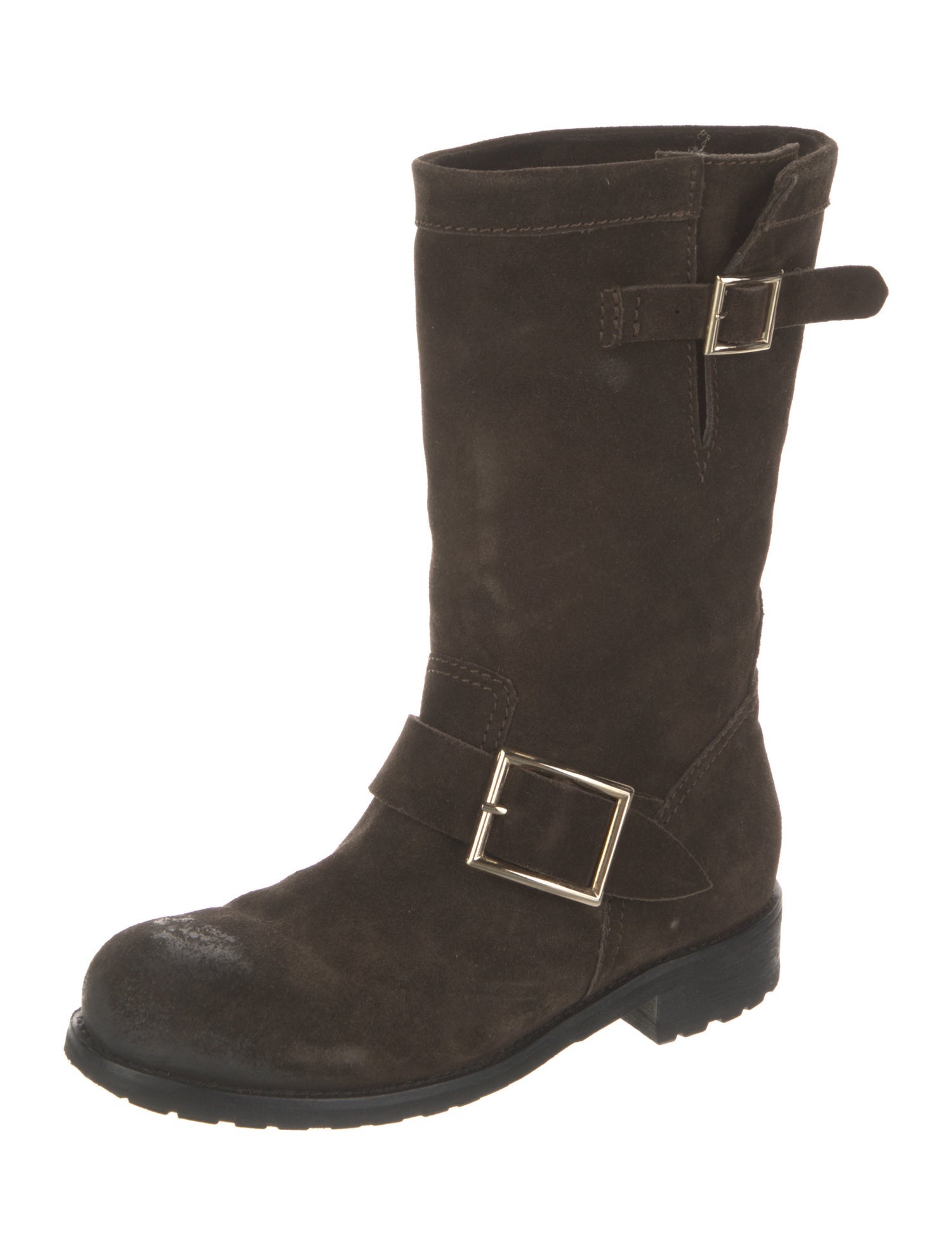 Jimmy Choo Suede Moto Boots