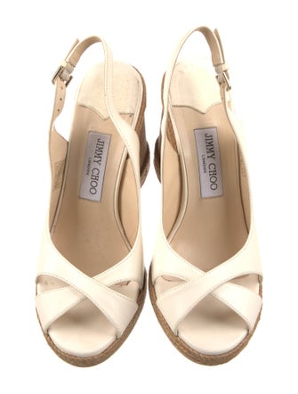 Jimmy Choo Leather Slingback Sandals