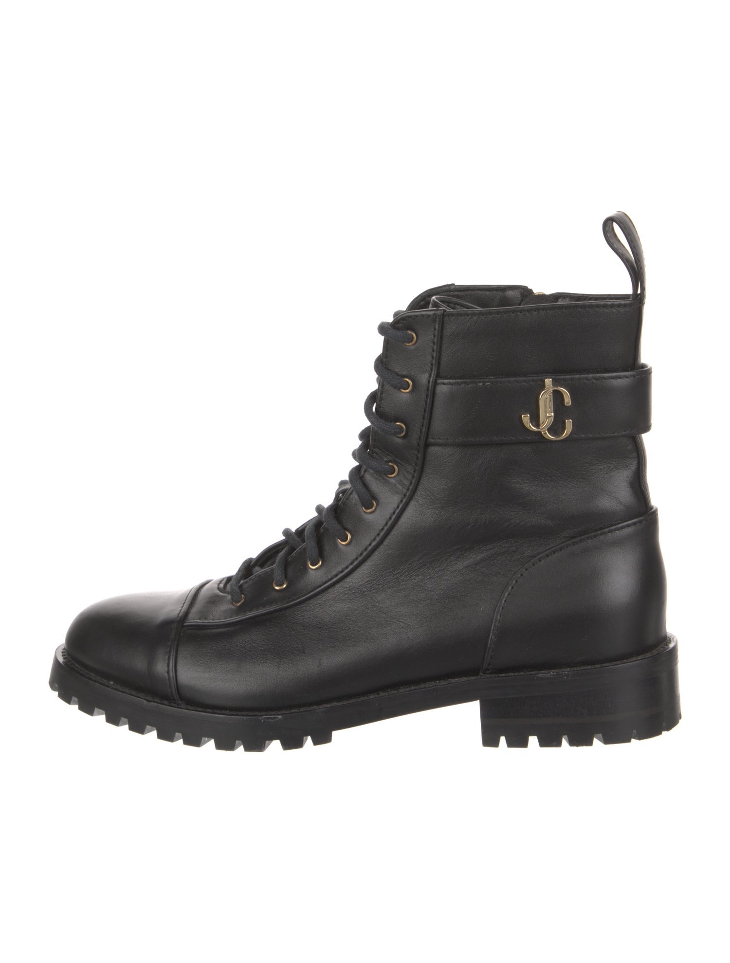 Jimmy Choo Leather Combat Boots
