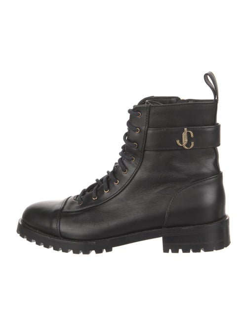 Jimmy Choo Leather Combat Boots