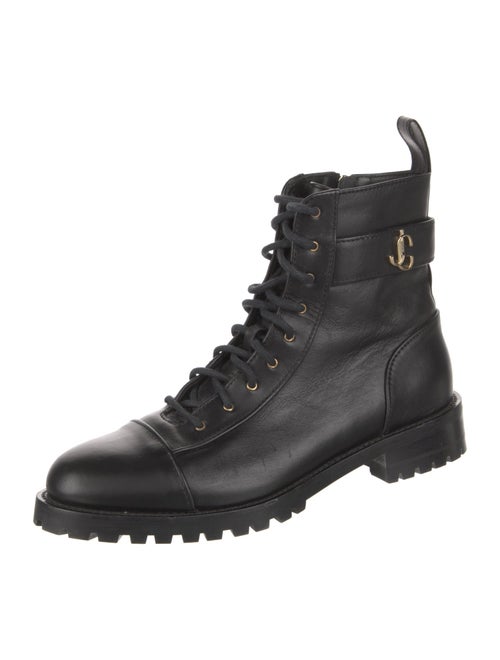 Jimmy Choo Leather Combat Boots