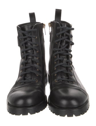 Jimmy Choo Leather Combat Boots