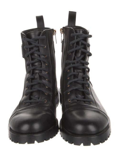 Jimmy Choo Leather Combat Boots