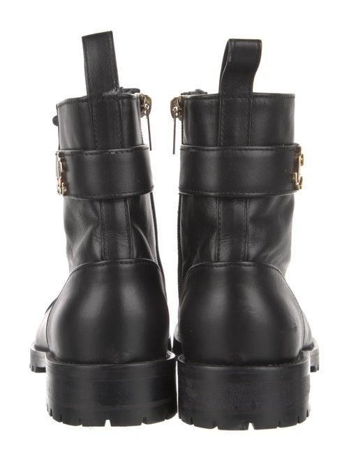 Jimmy Choo Leather Combat Boots