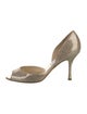Jimmy Choo Glitter Glitter Accents D'Orsay Pumps