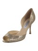 Jimmy Choo Glitter Glitter Accents D'Orsay Pumps
