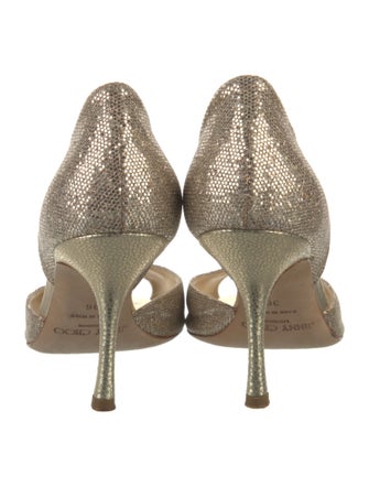 Jimmy Choo Glitter Glitter Accents D'Orsay Pumps