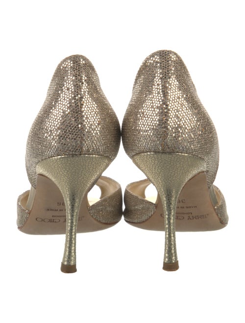 Jimmy Choo Glitter Glitter Accents D'Orsay Pumps
