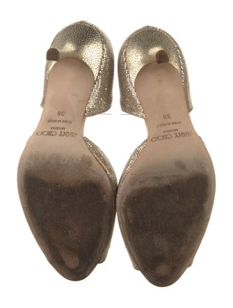 Jimmy Choo Glitter Glitter Accents D'Orsay Pumps