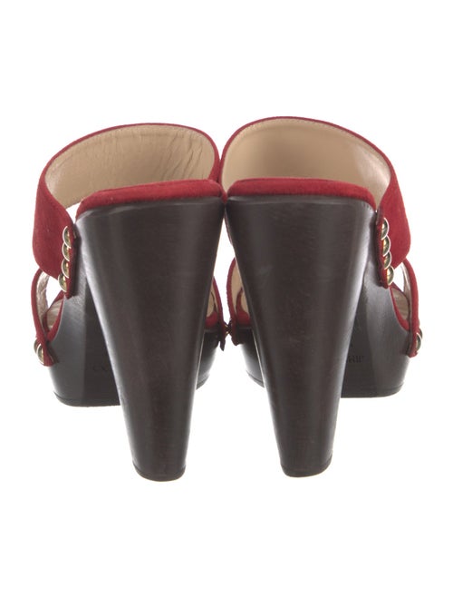 Jimmy Choo Suede Studded Accents Slides