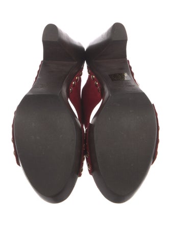 Jimmy Choo Suede Studded Accents Slides