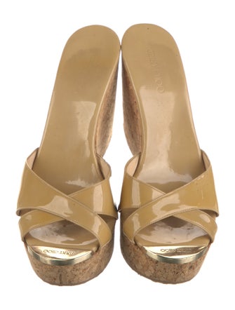 Jimmy Choo Patent Leather Slides