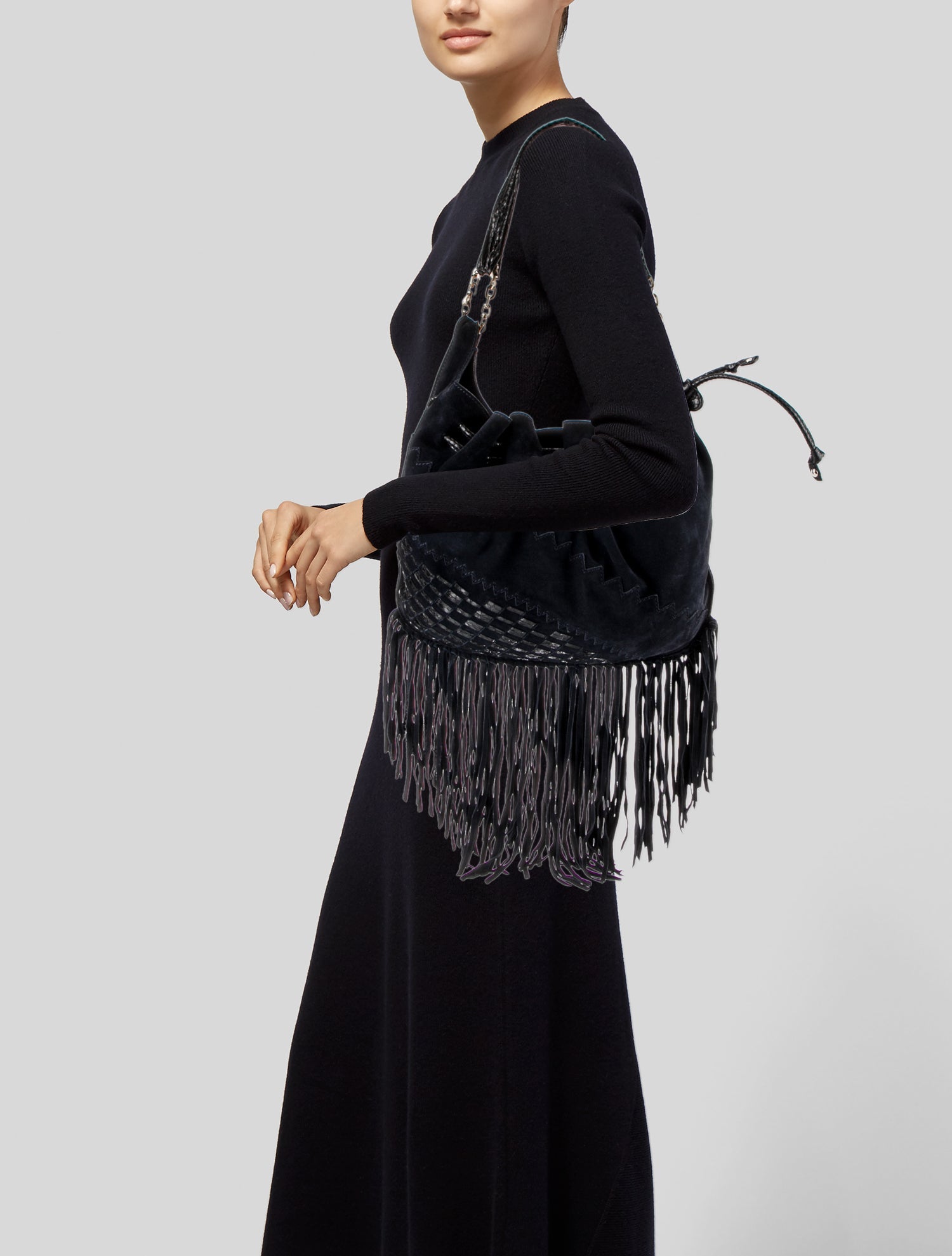 Jimmy Choo Suede Shoulder Bag