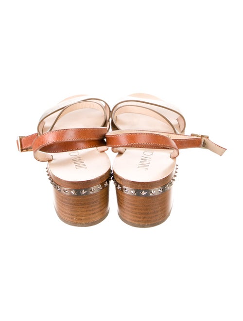 Jimmy Choo Leather Studded Accents Gladiator Sandals