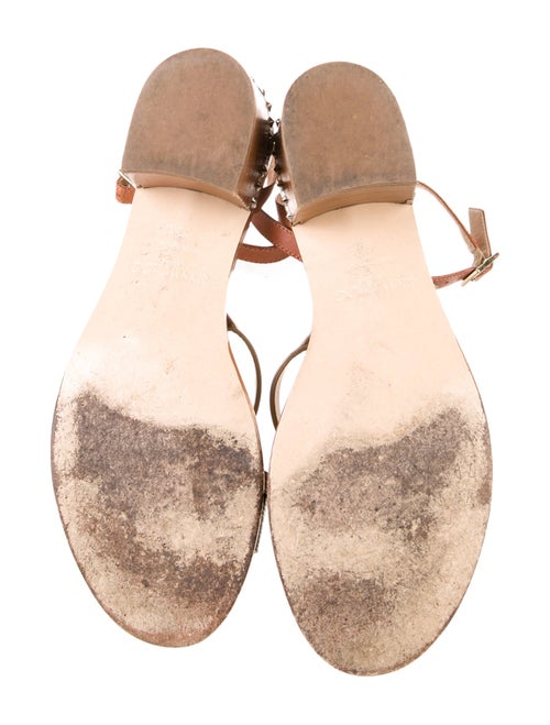 Jimmy Choo Leather Studded Accents Gladiator Sandals