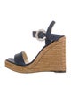 Jimmy Choo Suede Colorblock Pattern Espadrilles