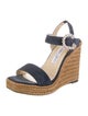 Jimmy Choo Suede Colorblock Pattern Espadrilles