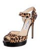 Jimmy Choo Ponyhair Animal Print D'Orsay Pumps