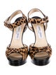 Jimmy Choo Ponyhair Animal Print D'Orsay Pumps