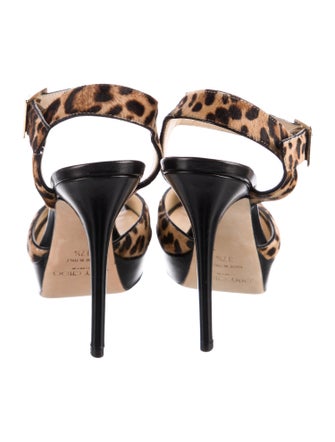 Jimmy Choo Ponyhair Animal Print D'Orsay Pumps