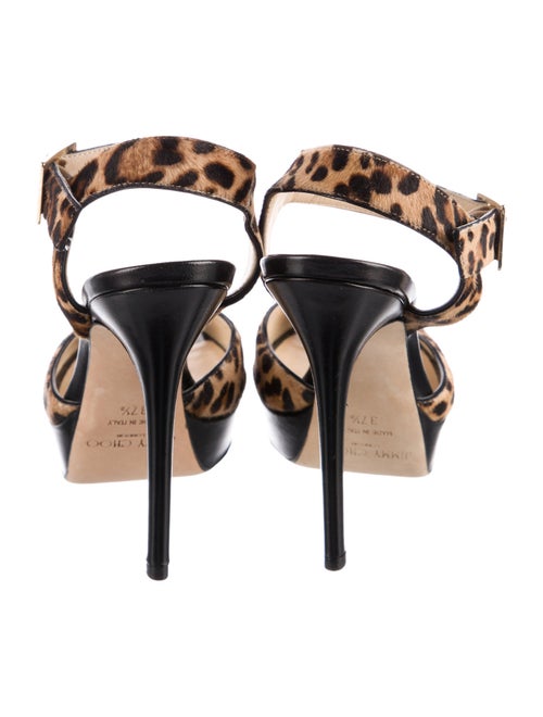 Jimmy Choo Ponyhair Animal Print D'Orsay Pumps