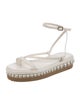 Jimmy Choo Faux Pearl Accents Leather Sandals