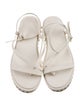 Jimmy Choo Faux Pearl Accents Leather Sandals