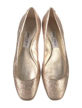 Jimmy Choo Glitter Glitter Accents Ballet Flats