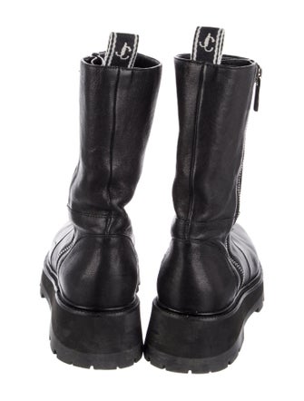 Jimmy Choo Leather Moto Boots