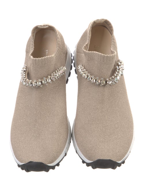Jimmy Choo Crystal Embellishments Sneakers