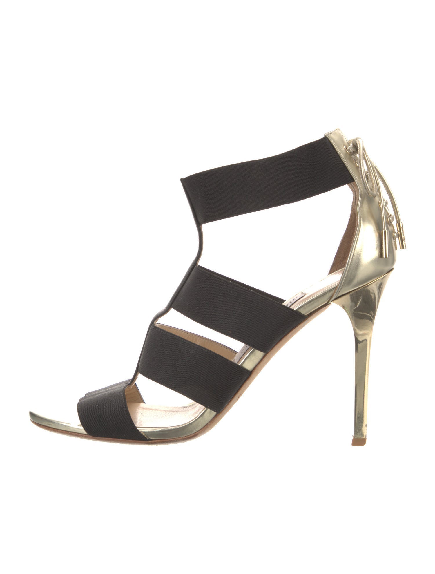 Jimmy Choo Leather T-Strap Sandals