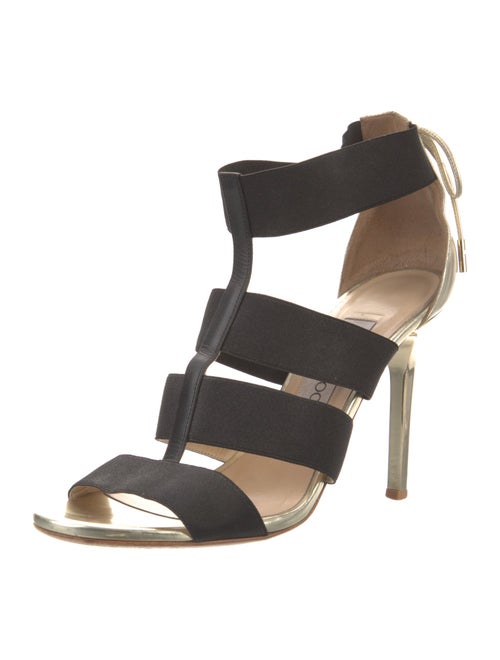Jimmy Choo Leather T-Strap Sandals