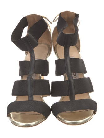 Jimmy Choo Leather T-Strap Sandals