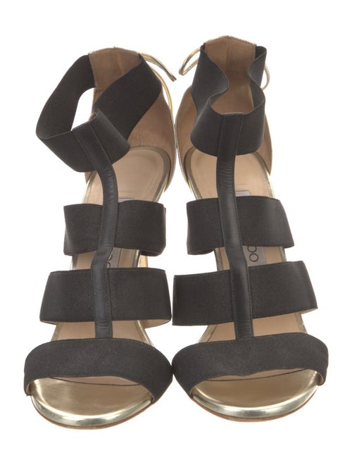 Jimmy Choo Leather T-Strap Sandals