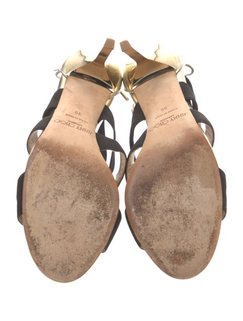 Jimmy Choo Leather T-Strap Sandals